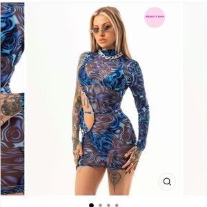 Sassypants the Label Blue Swirl Dress Set